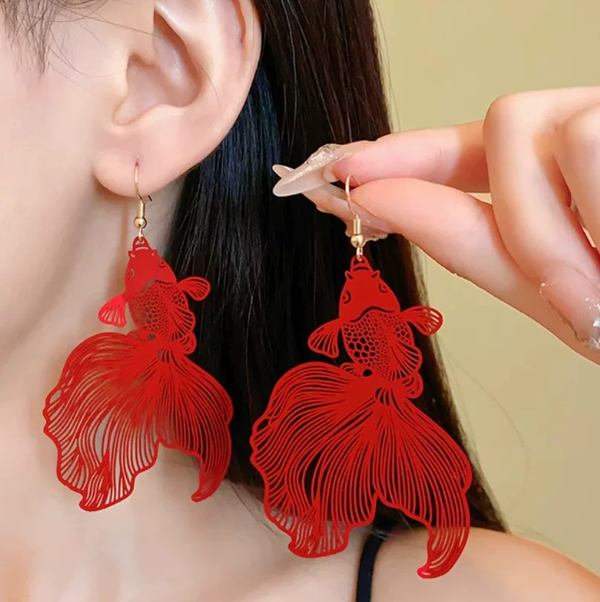 Wear Your Courage – Fortune Koi Fish Earrings 🐠