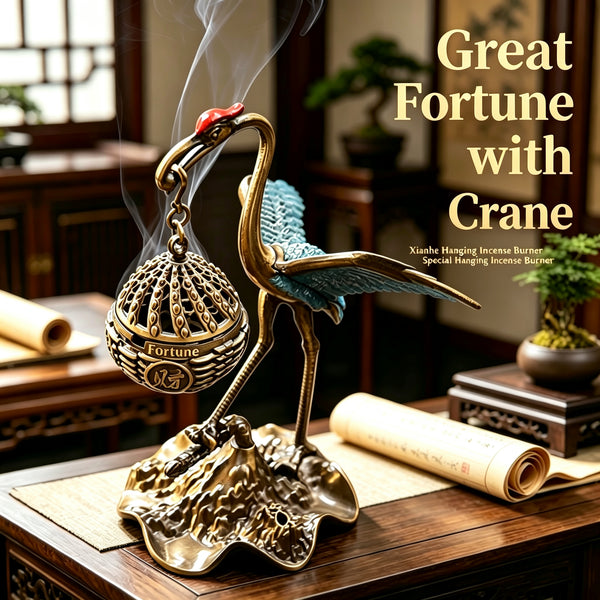 Elevate Your Ritual – Blessing Crane Incense Burner 🕊️
