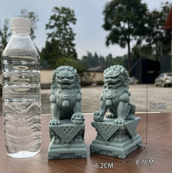 Guardians of Tradition – Imperial Stone Lion Statues (Pair)