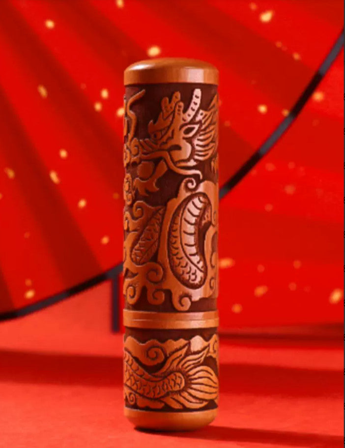 Your Zodiac Mark – Custom Chinese Zodiac Wooden Seal ✨