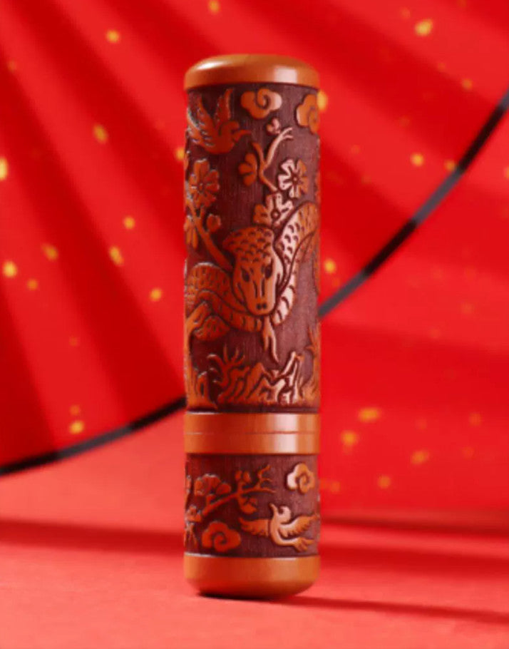 Your Zodiac Mark – Custom Chinese Zodiac Wooden Seal ✨