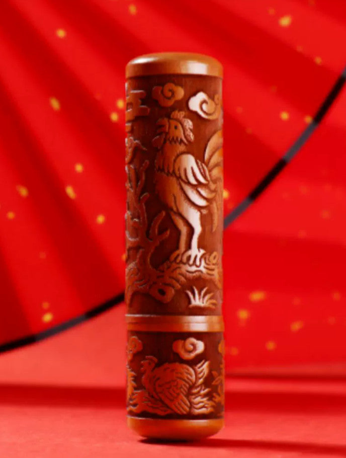 Your Zodiac Mark – Custom Chinese Zodiac Wooden Seal ✨