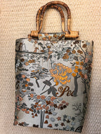 Garden‑Lands Earth‑Element Square Bucket Handbag