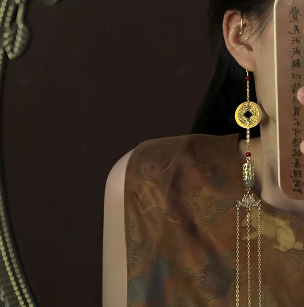 Find Your Flow – Yin Yang Long Tassel Earrings ⚪⚫