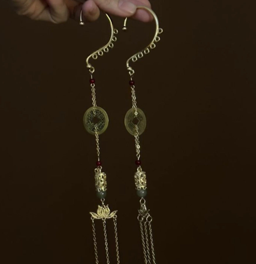 Find Your Flow – Yin Yang Long Tassel Earrings ⚪⚫