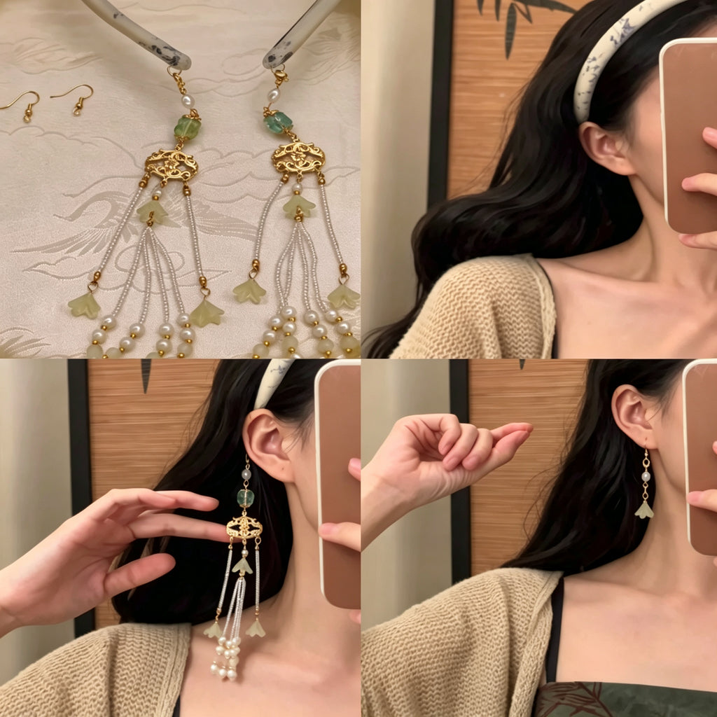 Elegance Without Effort – Tassel Faux‑Earring Headban