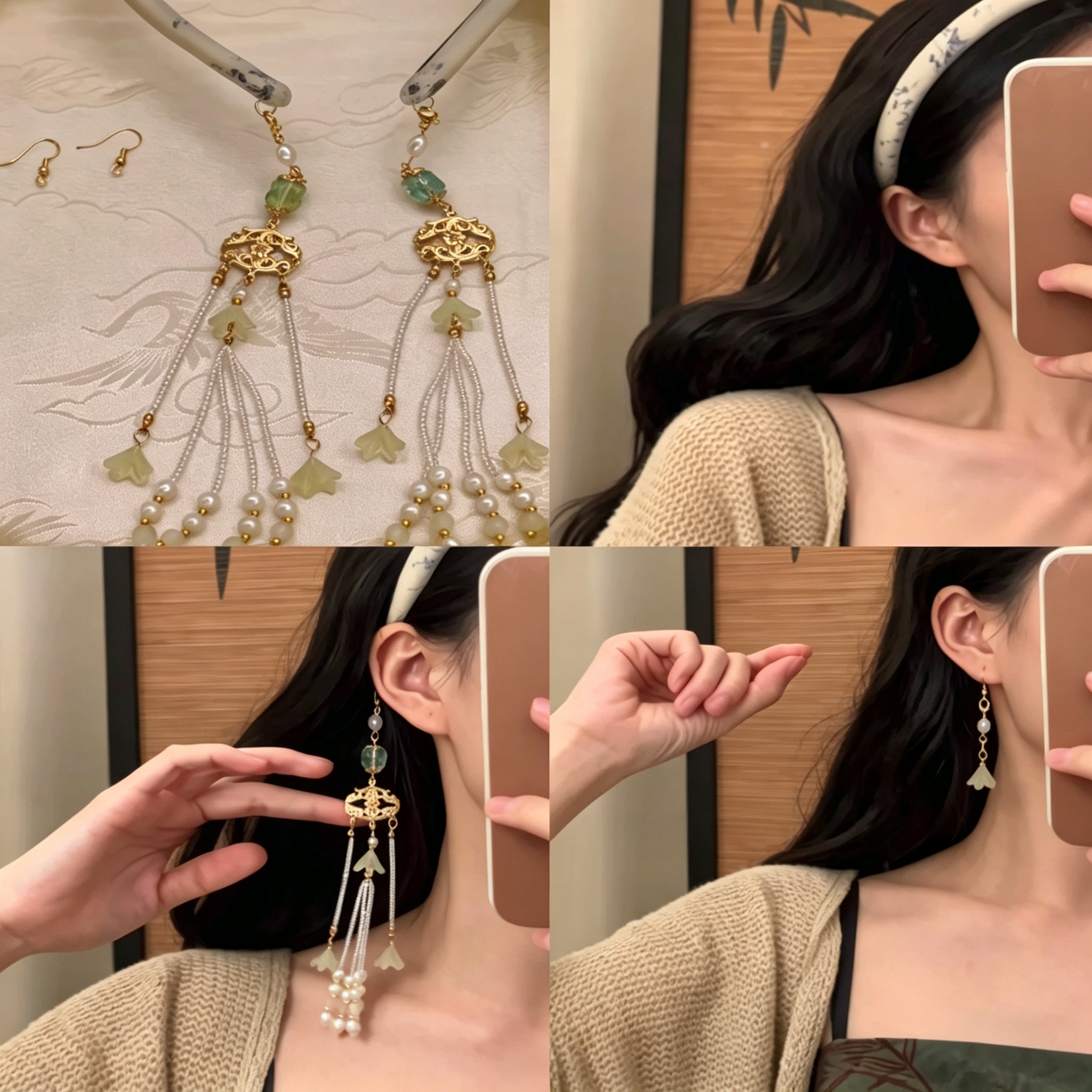 Elegance Without Effort – Tassel Faux‑Earring Headban