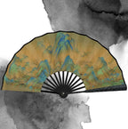 Enduring Landscape Metal Folding Fan