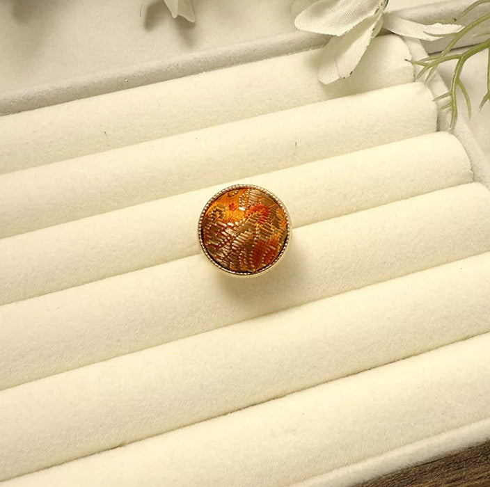 Your Element, Woven in Silk – Five‑Elements Brocade Adjustable Rings 💍