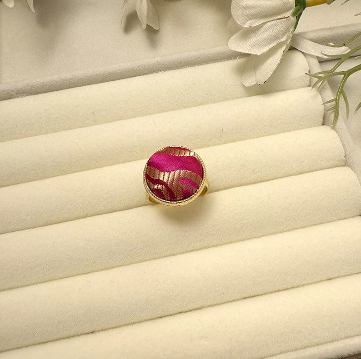 Your Element, Woven in Silk – Five‑Elements Brocade Adjustable Rings 💍
