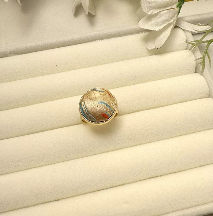 Your Element, Woven in Silk – Five‑Elements Brocade Adjustable Rings 💍