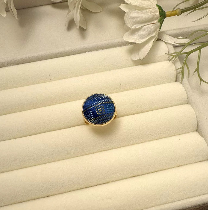 Your Element, Woven in Silk – Five‑Elements Brocade Adjustable Rings 💍