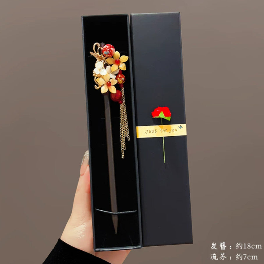 Inspired by the Five Elements – Tassel Swing Hair Sticks ✨