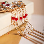 A Noble Grace – Jinhua Cloisonné Tassel Hair Stick ✨